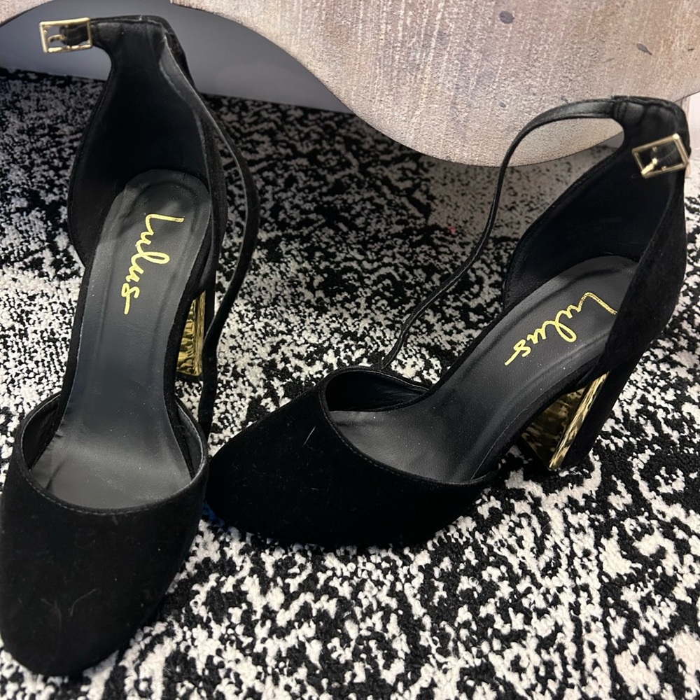 Lulus Velvet Heels